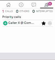 Claiming a priority call