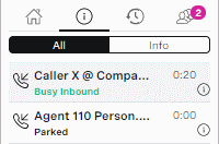 Inbound call display name