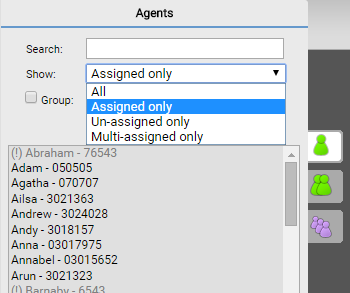 Assigned agents