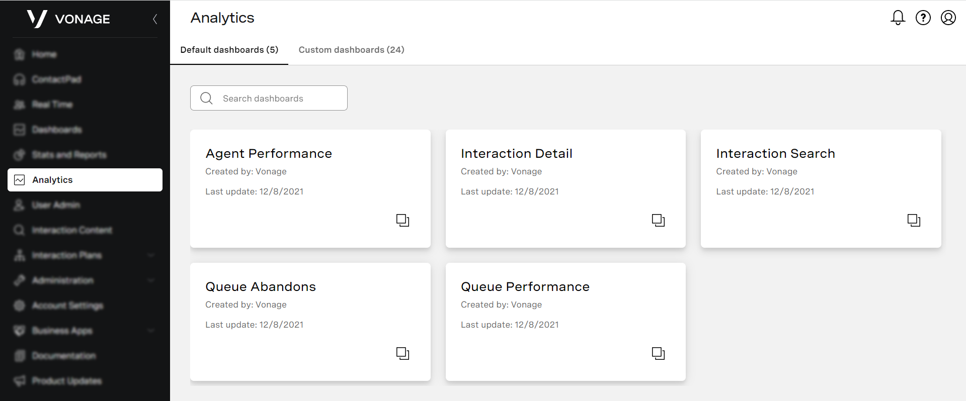 Accessing Analytics Dashboards